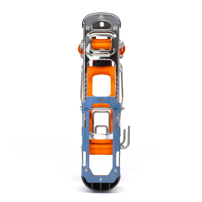 Adjustable alpine ski touring adapter from Daymaker Touring as alternative to alpine ski touring bindings
